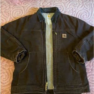Vintage brown carhartt Detroit bomber jacket